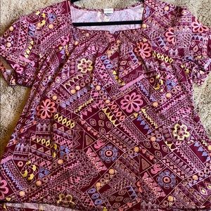 Dickies Burgundy Scrub Top